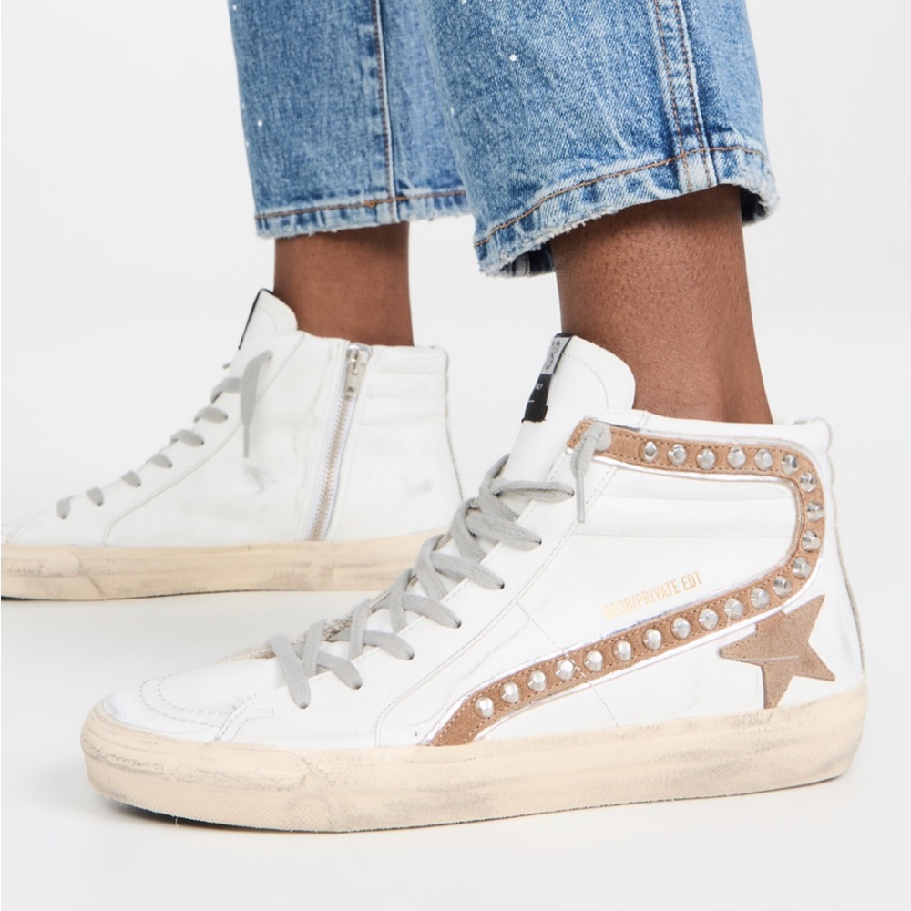Golden Goose Slide Classic Leather Sneakers, Size 36